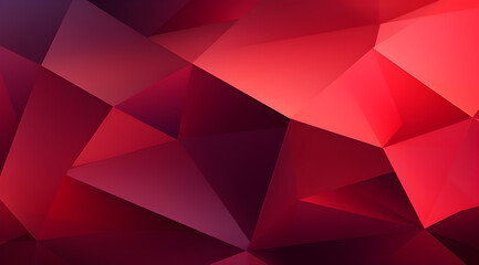 Fototapeta premium Vivid red geometric pattern with a dynamic 3D feel, perfect for bold and modern designs.