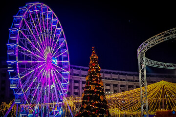 Bucharest - București during autumn and Christmas.