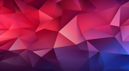 Naklejka premium Vivid red and purple geometric pattern with a dynamic 3D feel, perfect for bold and modern designs.