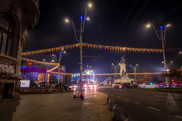 Bucharest - București during autumn and Christmas.