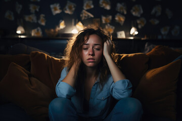 Obraz premium Coping with Burnout: Capturing Mental Fatigue