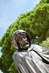 Close-up of the Statue of Francois Grimaldi in Monaco Royal Palace Square
