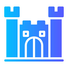 castle gradient icon