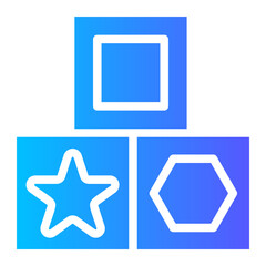 blocks gradient icon