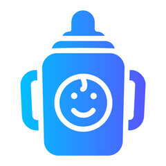 feeding bottle gradient icon