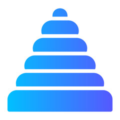pyramid gradient icon