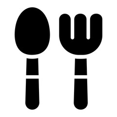 cutlery glyph icon