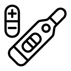 pregnant test line icon