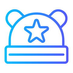 baby hat gradient icon