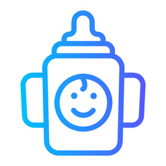 feeding bottle gradient icon