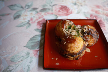 綺麗な手作りタコ焼き