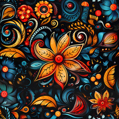 Mandala decoration cartoon repeat pattern