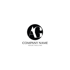 Initial Letter AG Logo or GA Monogram Logo Design Vector file EPS, simple elegant AG icon logo letter
