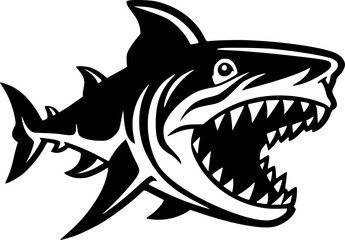 Shark - High Quality Vector Logo - Vector illustration ideal for T-shirt graphic