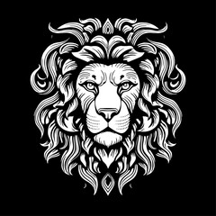 Obraz premium Lion - Minimalist and Flat Logo - Vector illustration