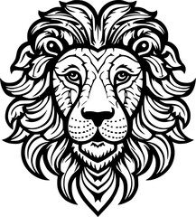 Fototapeta premium Lion - Minimalist and Flat Logo - Vector illustration