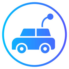 car toy gradient icon