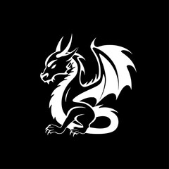 Dragon - High Quality Vector Logo - Vector illustration ideal for T-shirt graphic