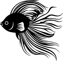 Fish - High Quality Vector Logo - Vector illustration ideal for T-shirt graphic
