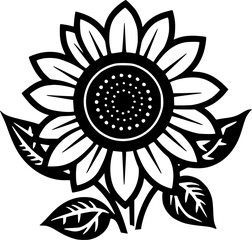 Flower | Minimalist and Simple Silhouette - Vector illustration