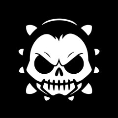 Skull | Minimalist and Simple Silhouette - Vector illustration