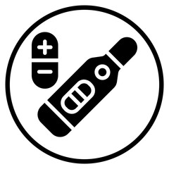 pregnant test glyph icon