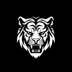 Tiger | Minimalist and Simple Silhouette - Vector illustration