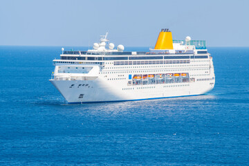 Cruise ship at Mykonos, Greece