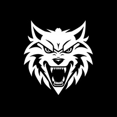 Wolf | Black and White Vector illustration