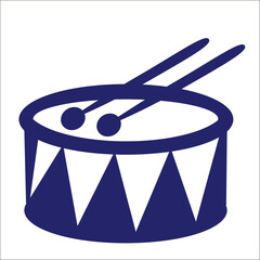Isolated Drum Icon Symbol On Clean Background. Vector Barrel Element In Trendy Style.	
