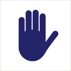 Hand icon. Vector Illustratio on white.