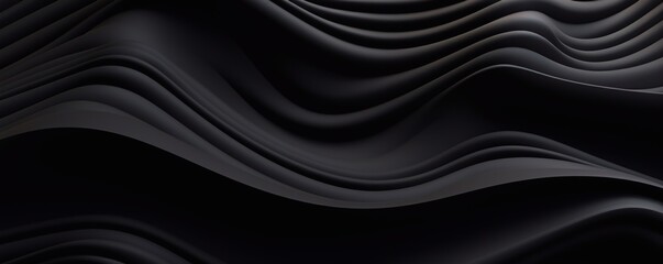 Fototapeta premium Black wavy background