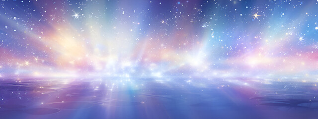 abstract background with stars - Powered by Adobe