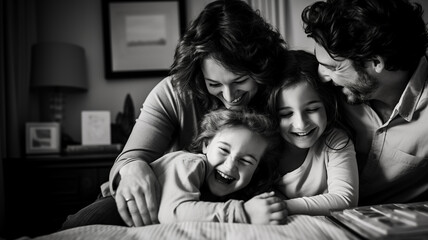 At-Home Happiness: Family Creates Lasting Memories in a Cozy and Relaxing Environment.