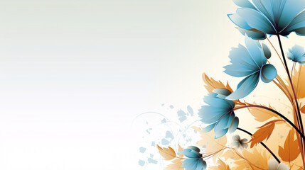 Flowers-themed Background for Vibrant Presentations and Artistic Displays, Customizable Text Space