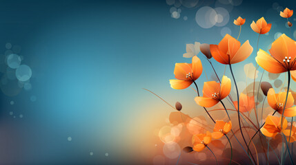 Flowers-themed Background, Customize with Additional Text or Edits