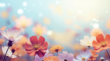 Floral Background, Ready for Customization and Additional Text