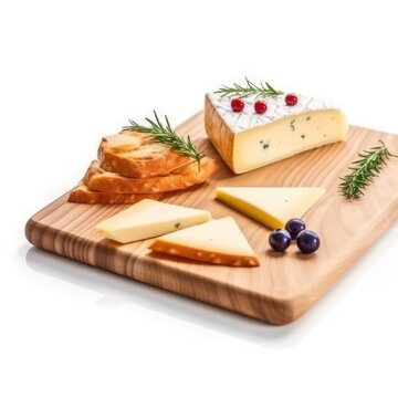 Finnish Squeaky Cheese Slices on Wooden Board