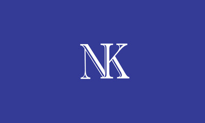 NK, KN , N ,K, Abstract Letters Logo Monogram	