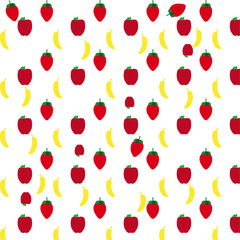 Free vector fruits pattern