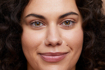 Fototapeta premium Close-up portrait of young woman