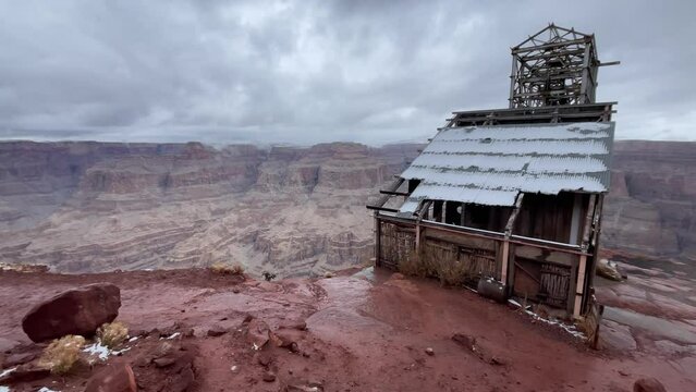 Guano mine at the west viewpoint of the Colorado Grand Canyon National Park, in the state of Arizona in the United States of America.