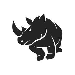 rhino logo template Isolated. Brand Identity. Icon Abstract Vector graphic