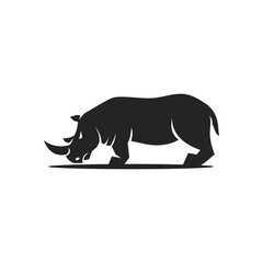 rhino logo template Isolated. Brand Identity. Icon Abstract Vector graphic