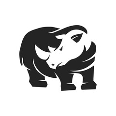 rhino logo template Isolated. Brand Identity. Icon Abstract Vector graphic
