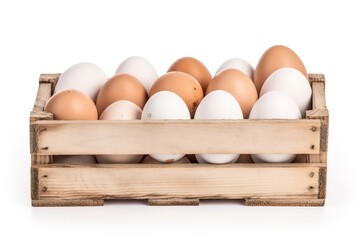 Vintage Crate with Farm-Fresh Eggs