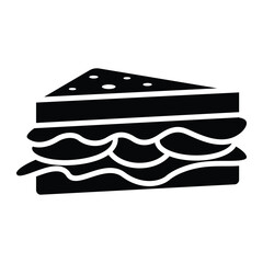 Sandwich icon vector on trendy design