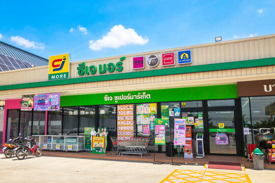 Bangkok, Thailand, November 7, 2023: CJ more, CJ Express shop local convenience store in thailand