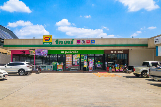Bangkok, Thailand, November 7, 2023: CJ more, CJ Express shop local convenience store in thailand