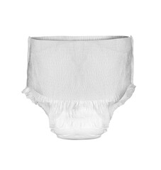 Adult incontinence diaper without people isolated on a transparent